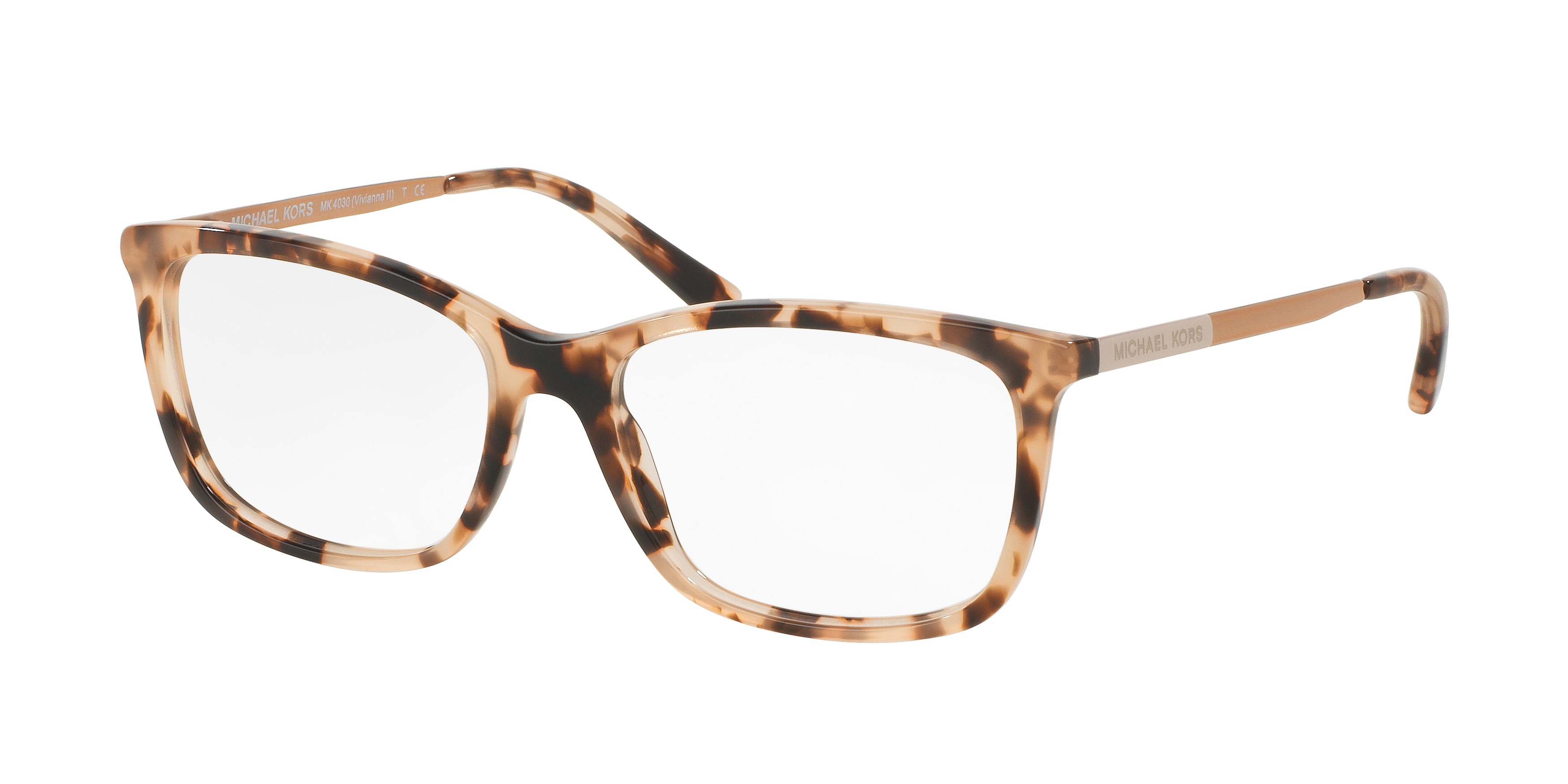 Michael Kors Damen MK4030 Vivianna Ii 3162 Optische Fassungen Acetat SchildkröTe Transparent Quadratisch Normal-image